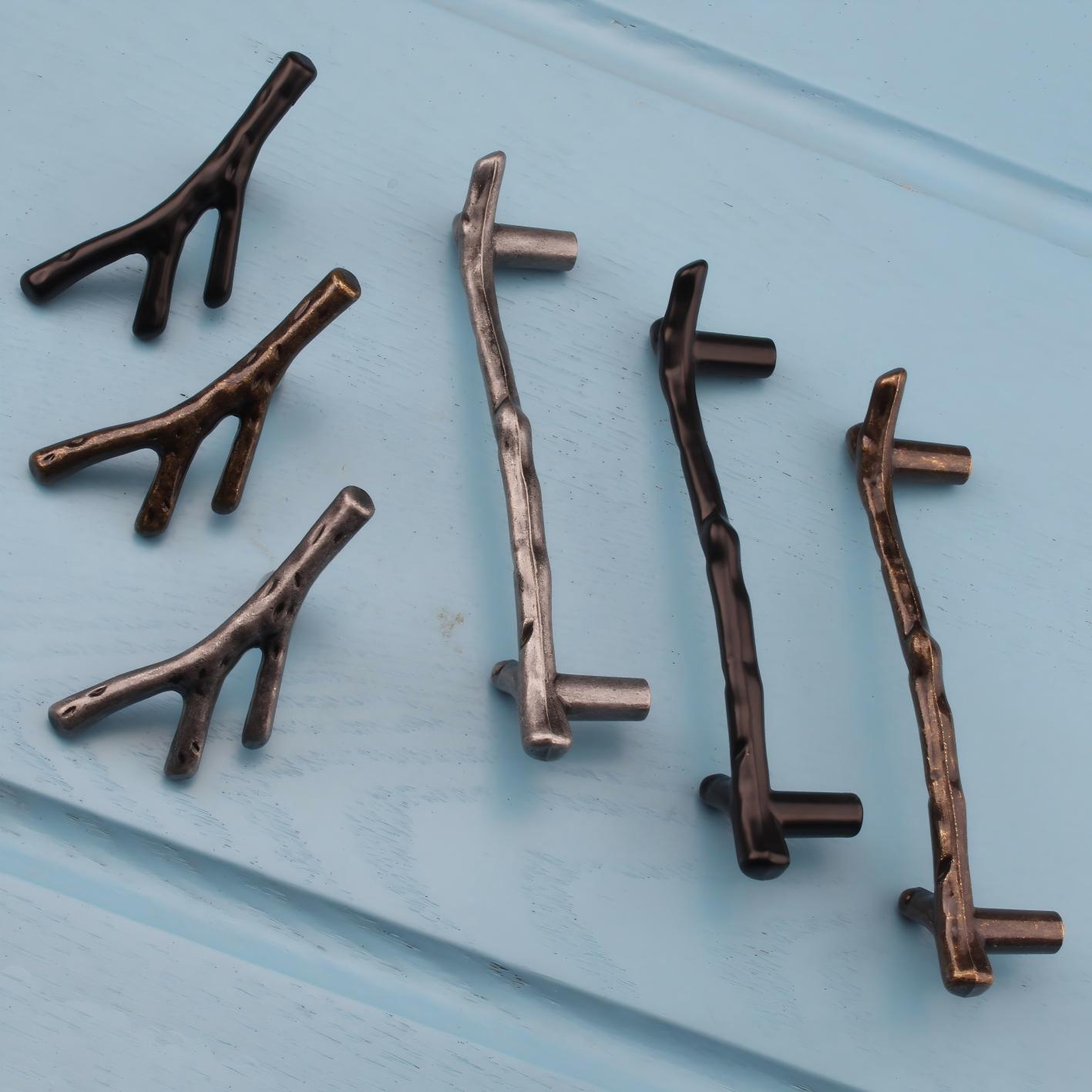 Unique Furniture Hardware Pulls - Moderne europäische Schubladengriffe aus schwarzer Bronze