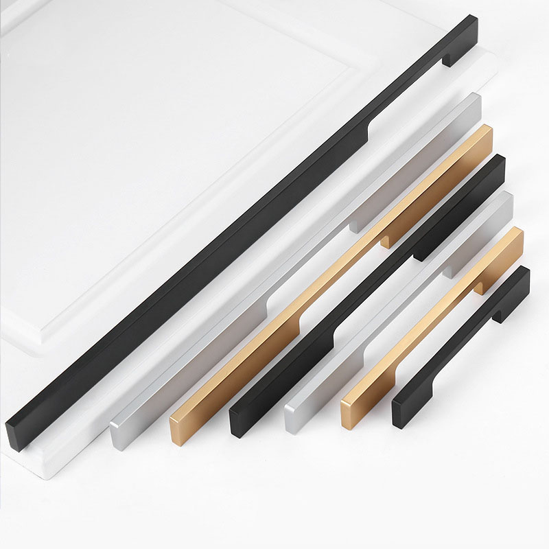 Drawer Pull Gold - Lange Schrank Griff Schwarz Gold Silber