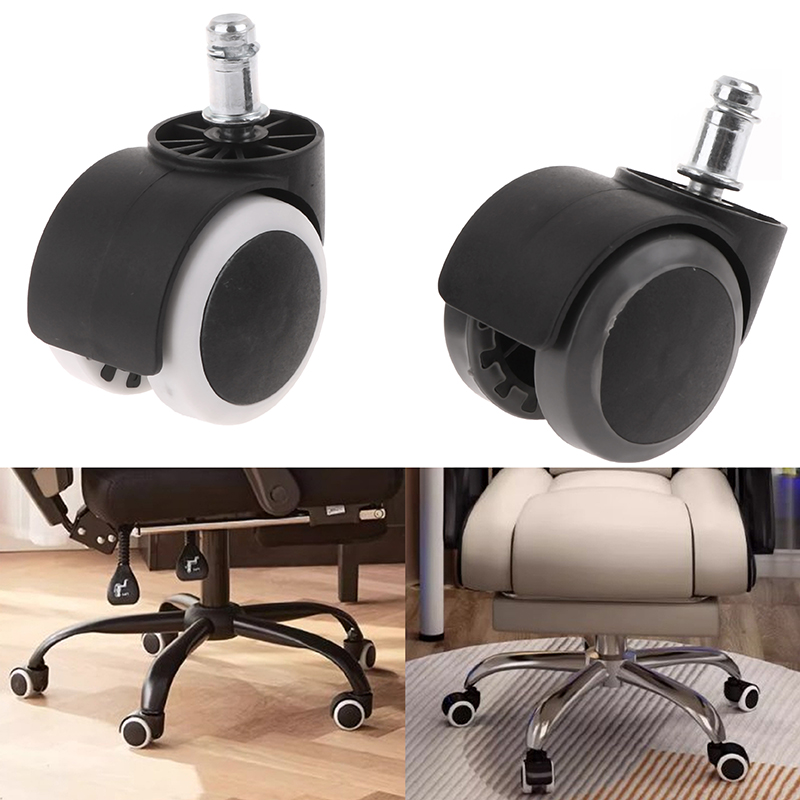 Office Furniture Hardware - 2-Zoll-Universal-Lenkrollen, Ersatz für Gaming-Stuhl, Bürostuhl, Rollen,