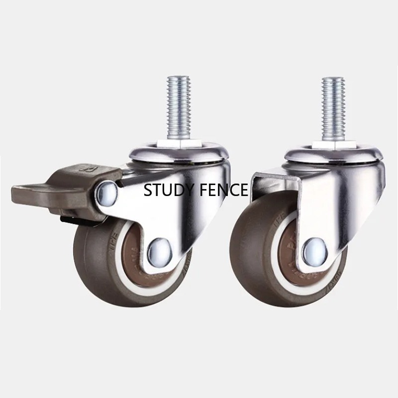 Office Furniture Hardware - 4 Stück M6-Schraubenrollen 1/1,25/1,5/2 Zoll Möbelräder
