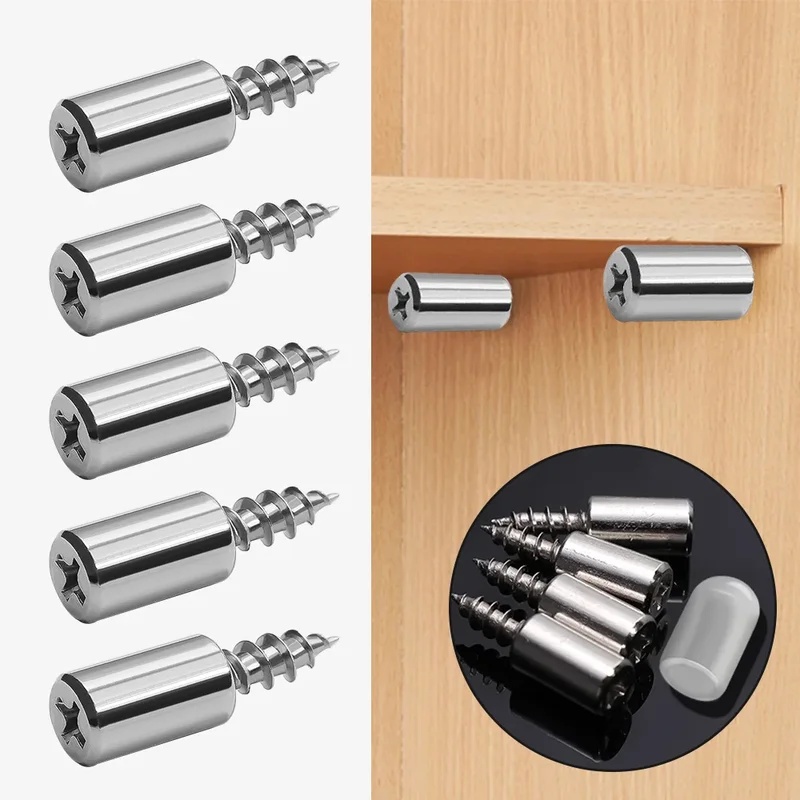 Shelf Peg Support - Selbstschneidende Schrauben für Regalplattenhalter, Schrank-Trennwandhalterungen, Befestigungsschrauben,