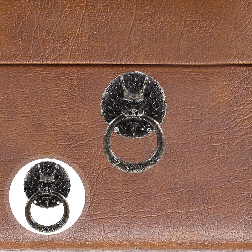 Vintage Furniture Hardware Replacement - 6 Stück Vintage-Legierungs-Schubladengriffe, Retro-Bronze-Metallgriffe für Schränke,