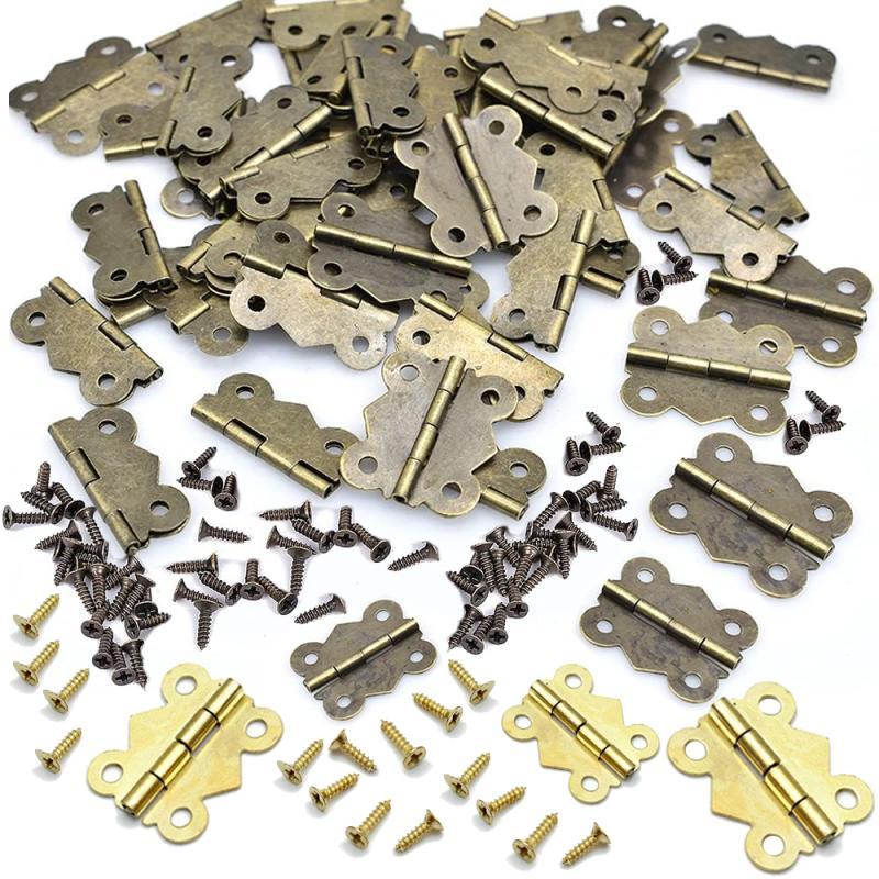Furniture Hardware Replacement Parts - 10/20 Stück Scharniere mit Schrauben, Schmetterlings-Bügelscharniere