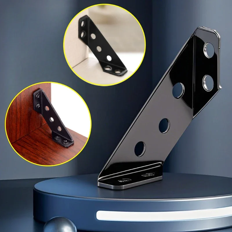 Furniture Hardware Connectors - Schwarzer multifunktionaler Eckverbinder für Möbel, feste