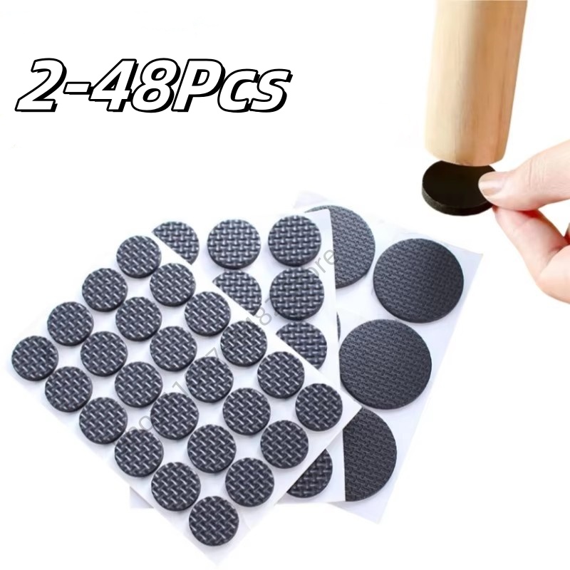 Furniture Foot Pad - 2-48 Stück Selbstklebende Schwarze Möbelfüße Filzgleiter