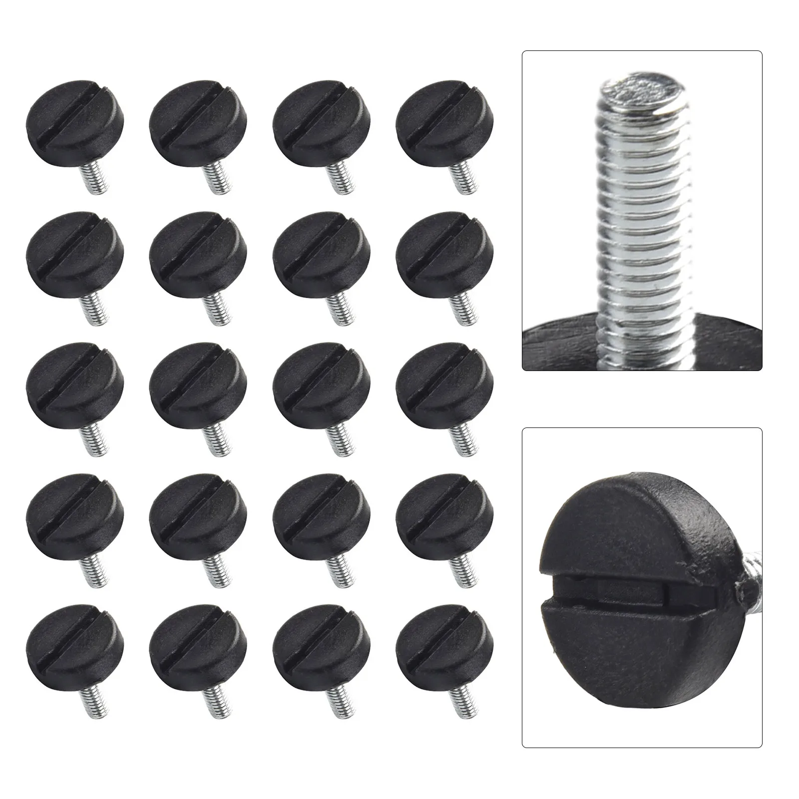 Furniture Screw Type - Möbelgleiter, Nivellierfuß, 20 Stück, Präsentationsständer, M6,