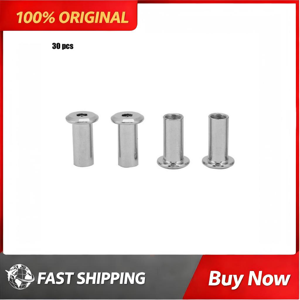 Furniture Hardware Barrel Nut - 30-teiliges T-Nut-Set mit Zylindermuttern, M8x15 Kreuzdübel,
