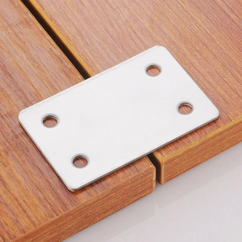 Furniture Hardware Connectors - 10 Stück rechtwinklige Halterungen aus Edelstahl,