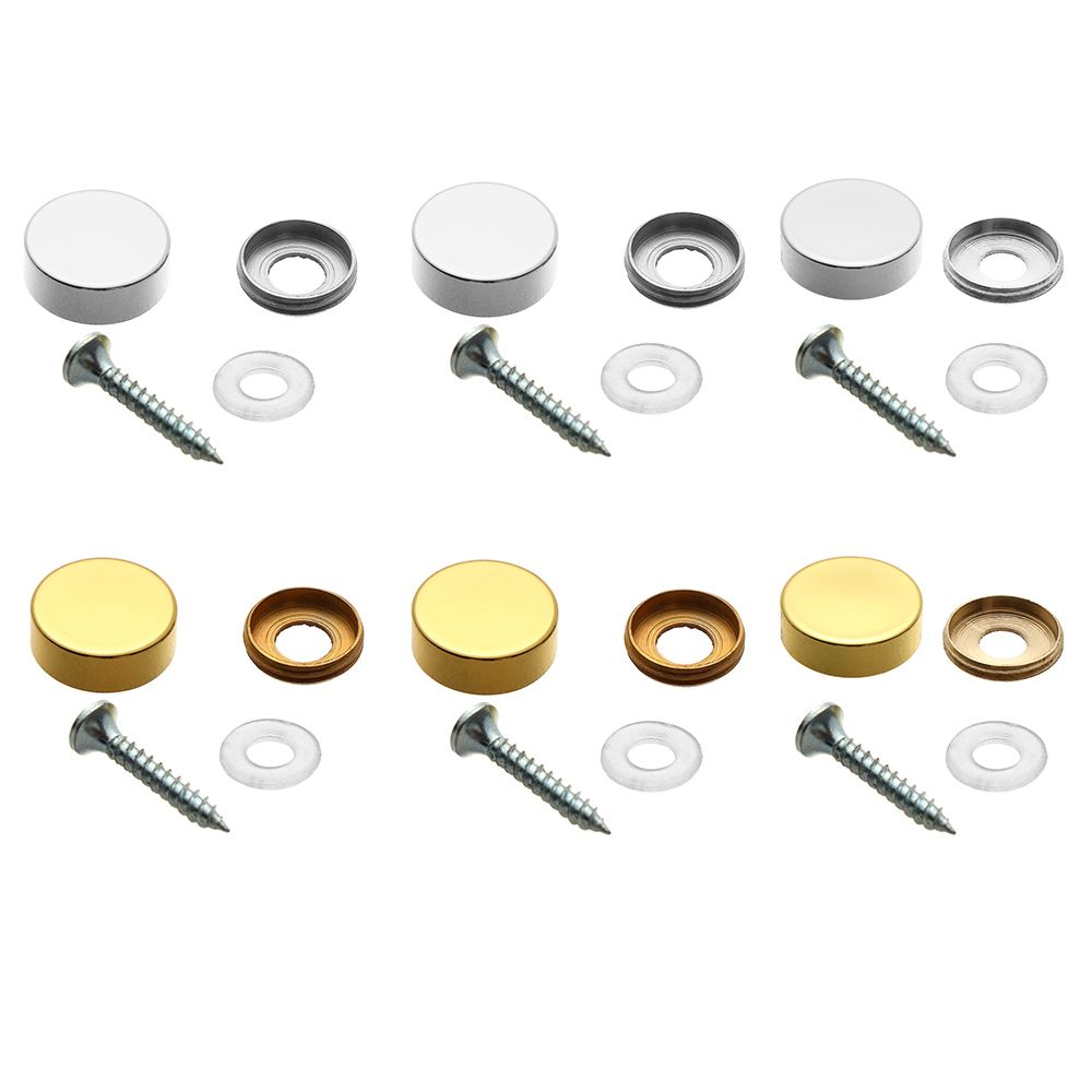Furniture Hardware Fasteners - 4 Sets Spiegel Befestigungen Schrauben Dekorative