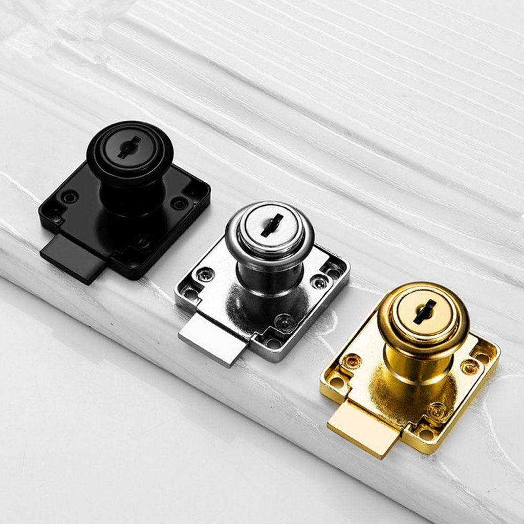 Office Furniture Hardware - 2x Schubladenschlösser mit 2 Schlüsseln, Möbelbeschläge,