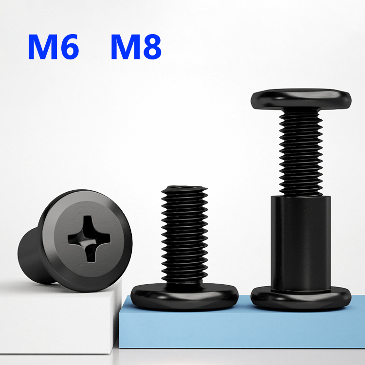Furniture Hardware Barrel Nut - Yiqianyuan Chicago-Schrauben aus schwarzem Kohlenstoffstahl, M6,
