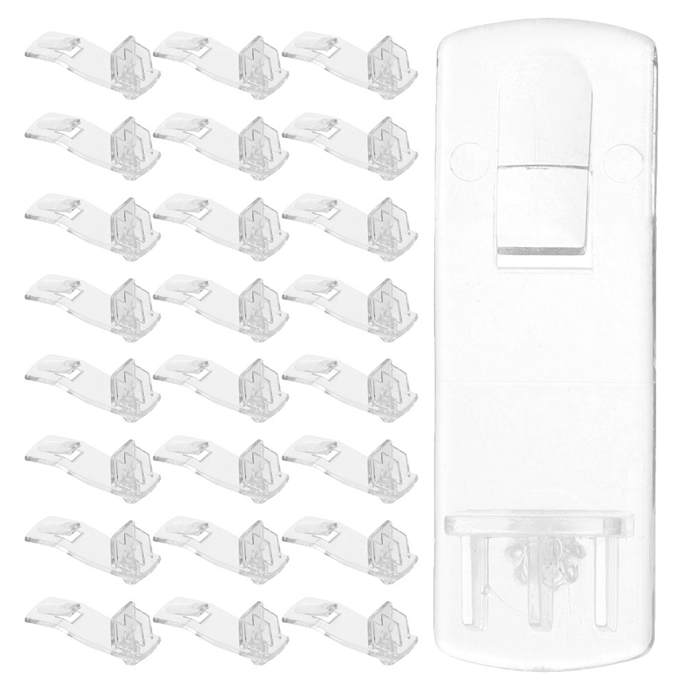 Shelf Peg Support - 30 Stück transparente Regalstützstifte aus Kunststoff