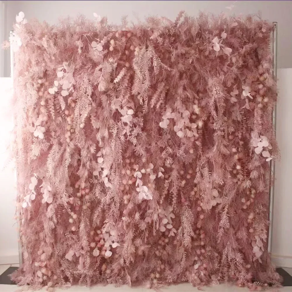 Furniture Hardware Stores - Hochzeitsbedarf Dekorationsartikel 3D 5D gerollte Pampasgras-Blumenwand