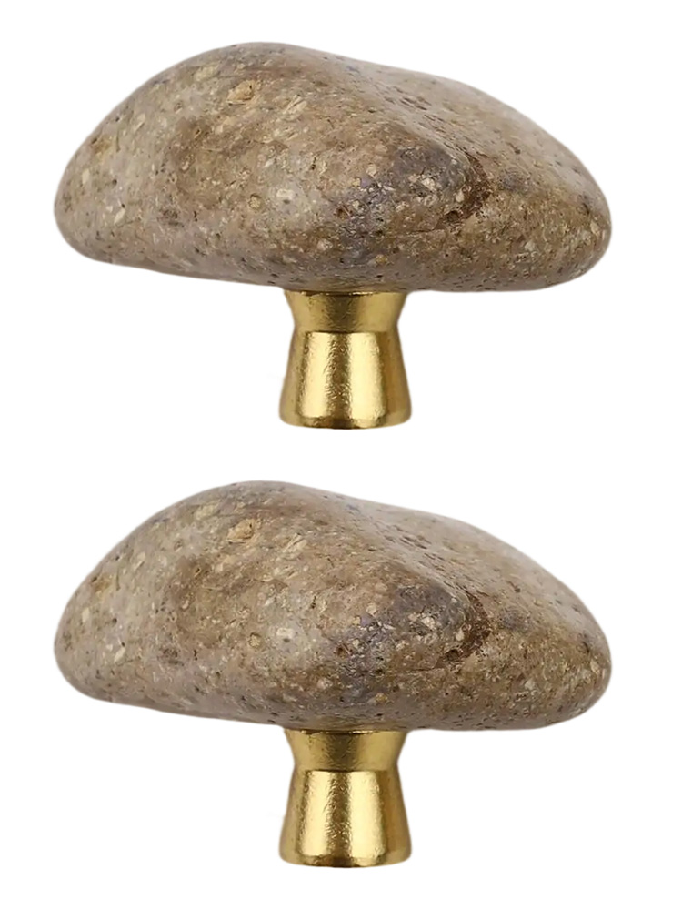 Unique Furniture Hardware Pulls - 2 Stück einzigartige kreative Naturstein-Türgriffe für