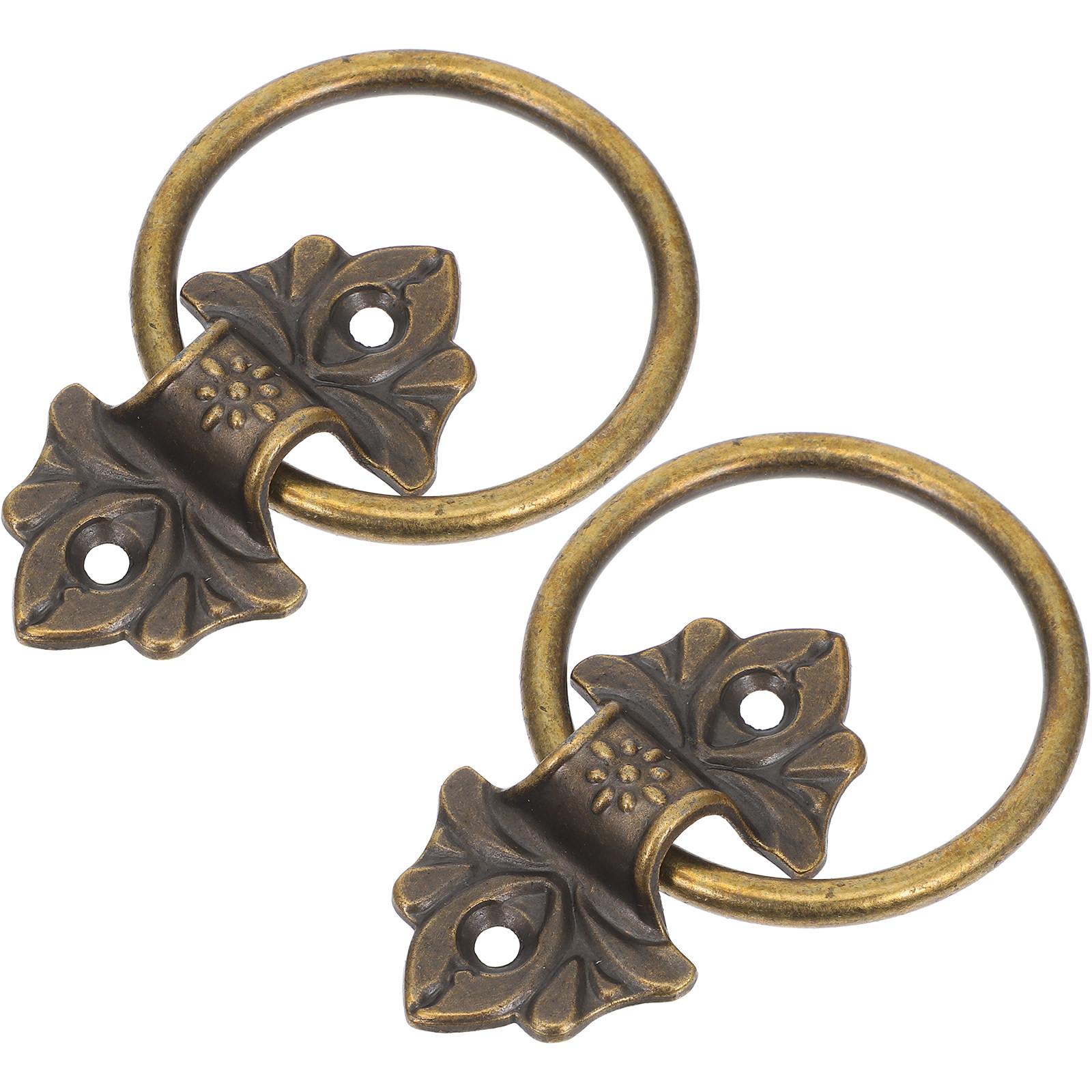 Vintage Furniture Hardware Replacement - 2 Stück Schrankgriffe im Vintage-Stil, Tropfenringgriffe