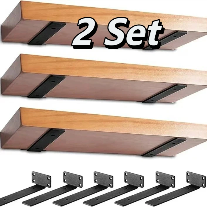 Shelf Peg Support - 2 Sets robuste schwebende Regalhalterungen mit