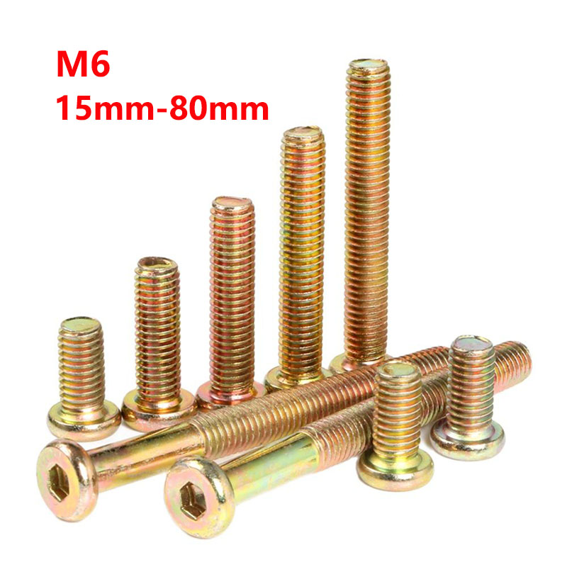 Furniture Hardware Barrel Nut - M6 verzinkter Sechs kant antrieb Inbus