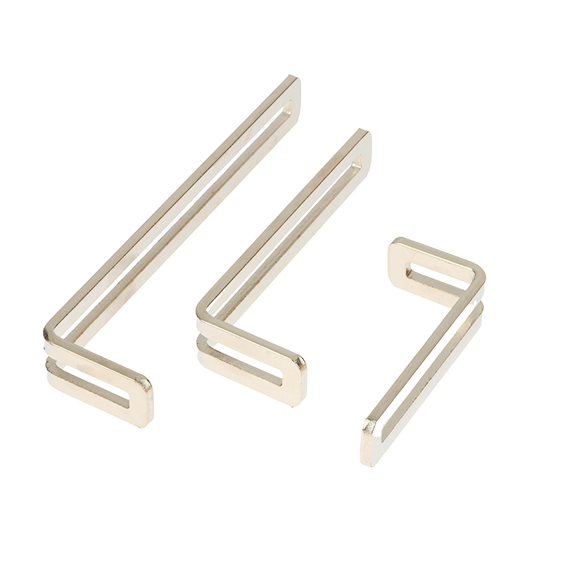 Furniture Hardware Connectors - 1 Stück vernickelte Eck halterung L-förmige