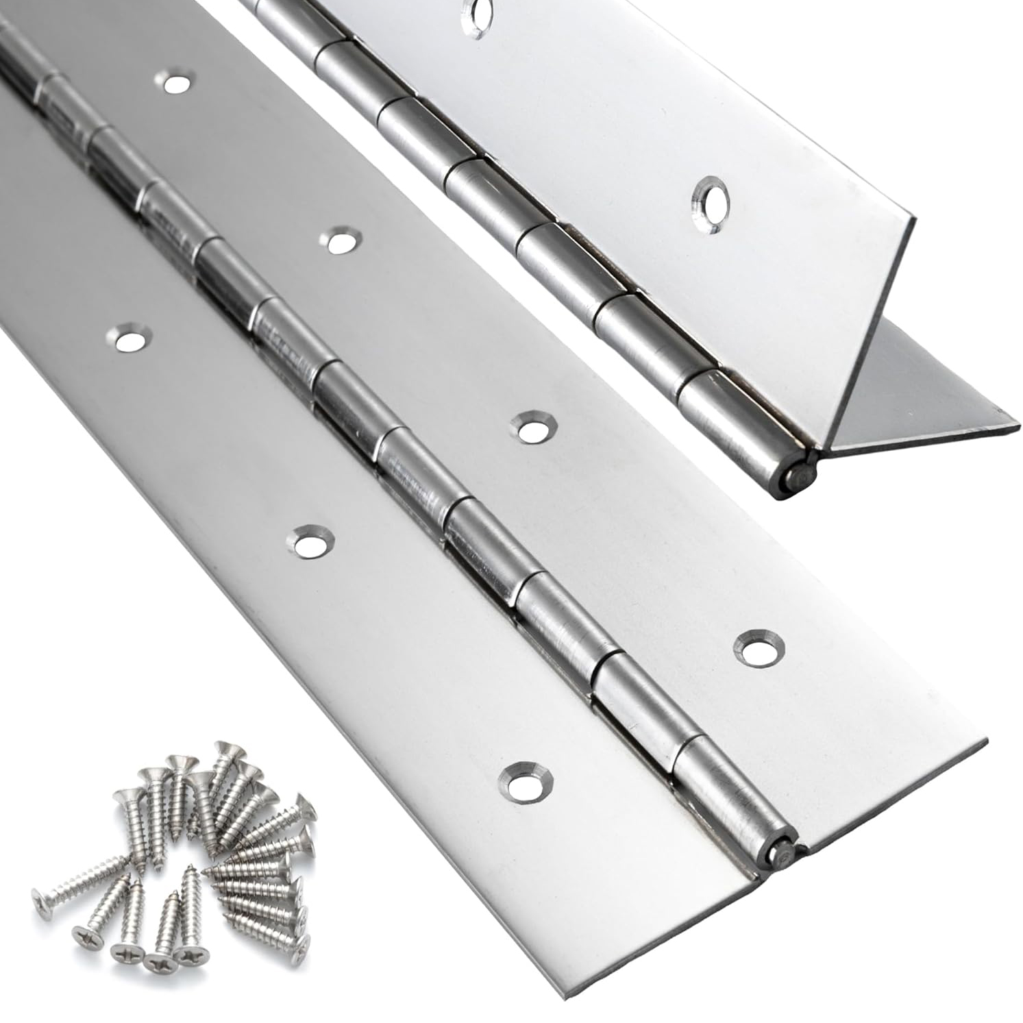 Piano Hinge Continuous - 6-20 Zoll Klavierbänder, Hochleistungs-Edelstahl 304, durchgehende