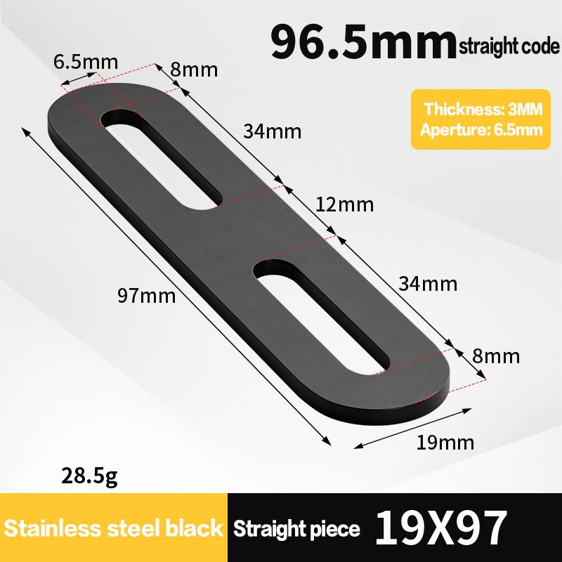 Furniture Hardware Connectors - 1 Stück 180-Grad-Winkelhalterung aus Edelstahl, verdickt,