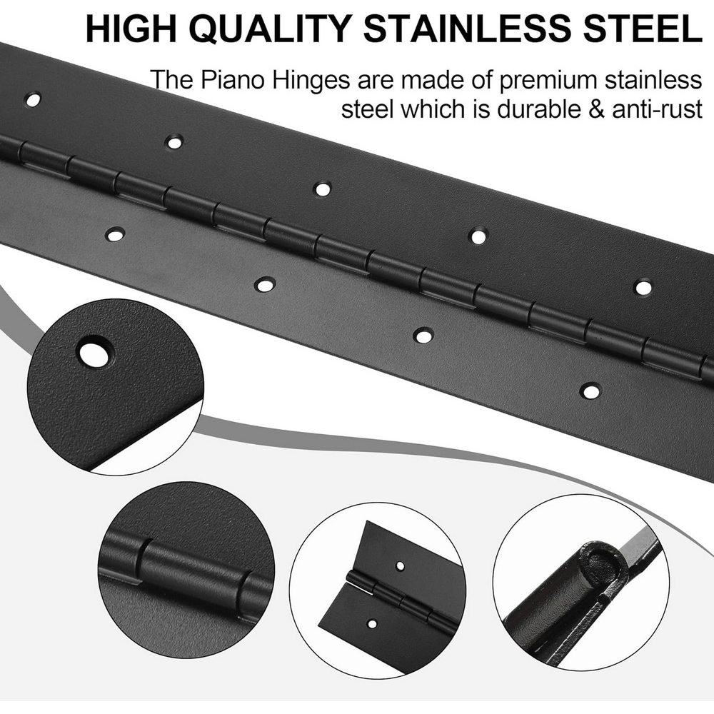 6-20 Zoll schwarze Klavierklap – Piano Hinge Continuous Bewertung und Preis