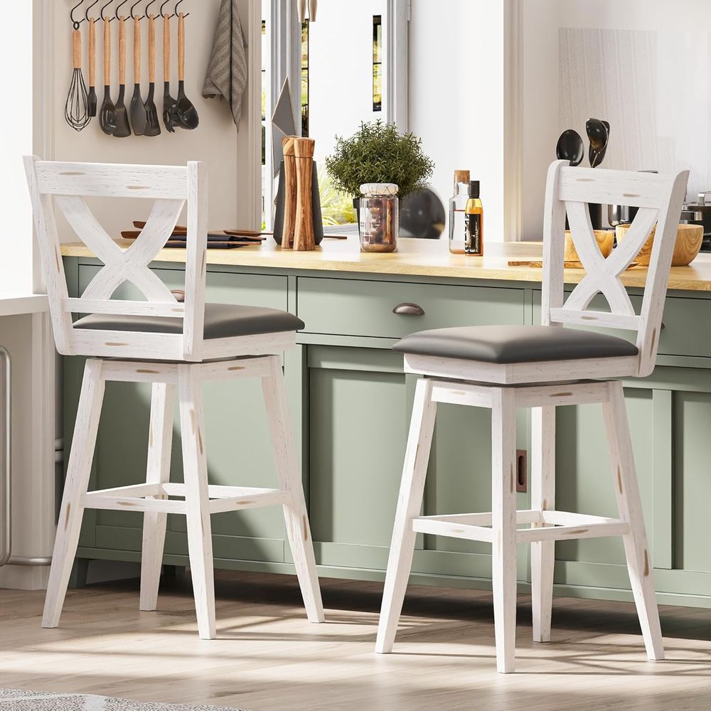 Drehbare Barhocker-Set, 2 Stüc – Furniture Leg Set Bewertung und Preis