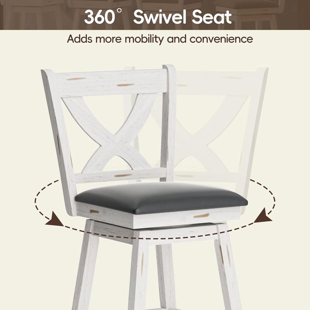Drehbare Barhocker-Set, 2 Stüc – Furniture Leg Set Bewertung und Preis