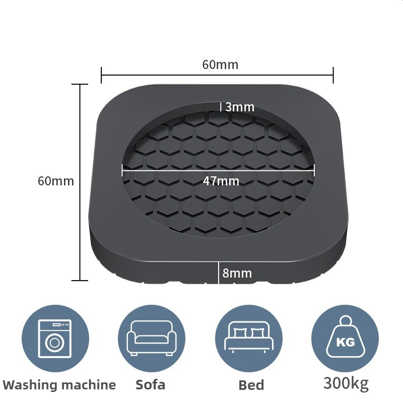 4 Stück Anti-Vibrations-Füße f – Furniture Foot Pad Bewertung und Preis