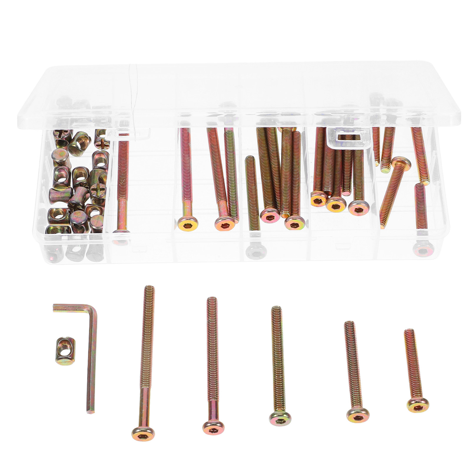 49-teiliges Sechskant-Innensec – Furniture Hardware Barrel Nut Bewertung und Preis