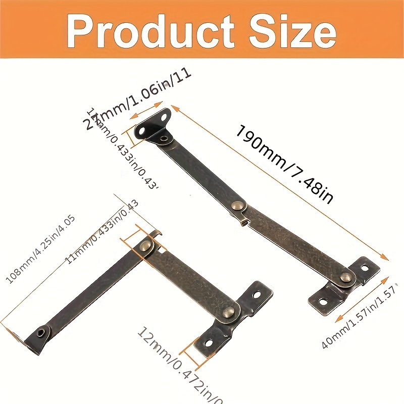 2er-Pack Klappbare Deckelstütz – Furniture Hardware Replacement Parts Bewertung und Preis