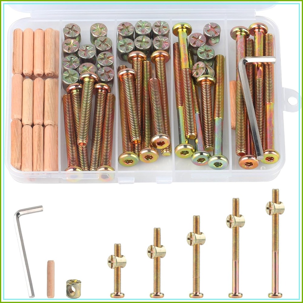 M6x40/50/60/70/80mm Holzbett-S – Furniture Hardware Barrel Nut Bewertung und Preis