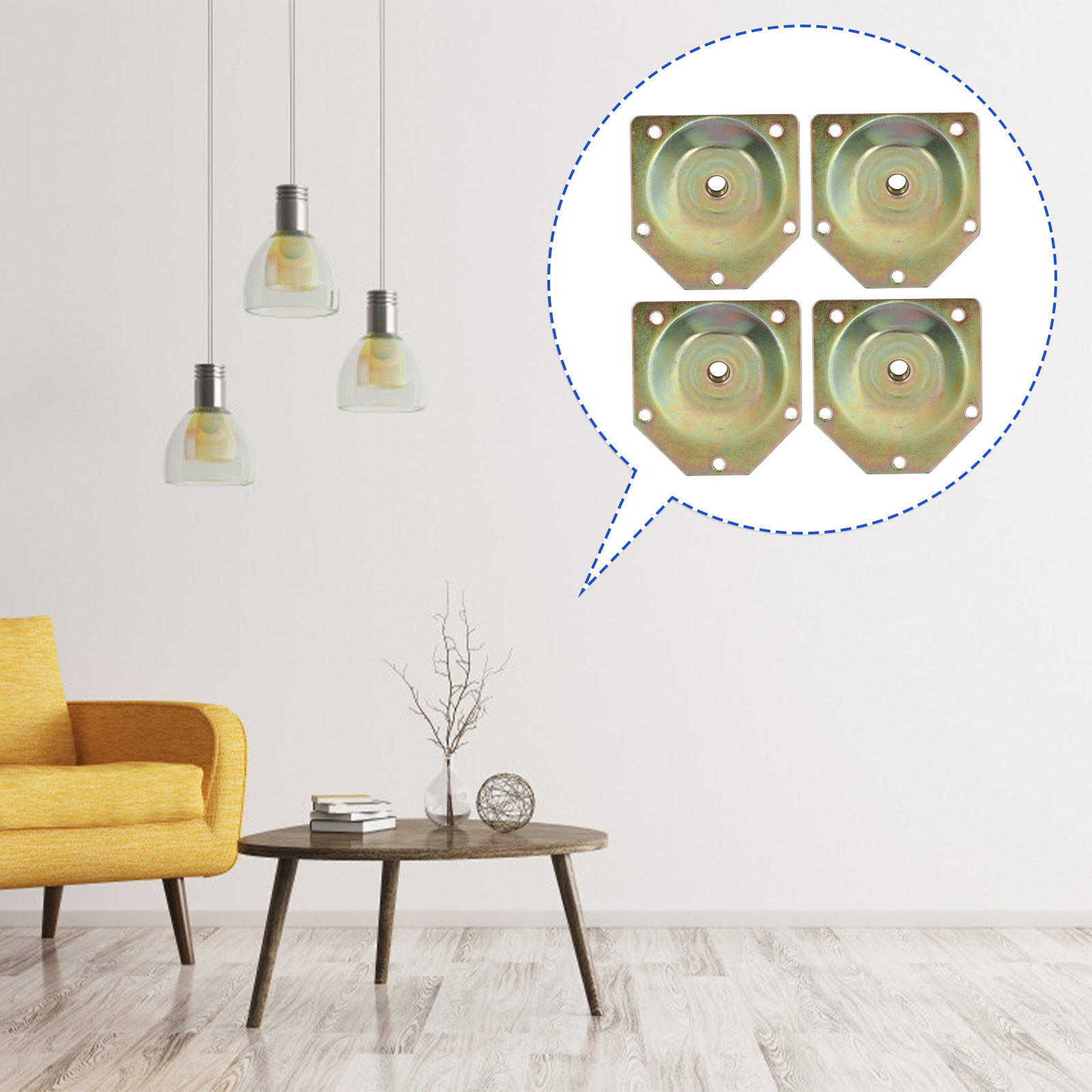4-teiliges Muttern-Set, 12-Gra – Furniture Leg Set Bewertung und Preis