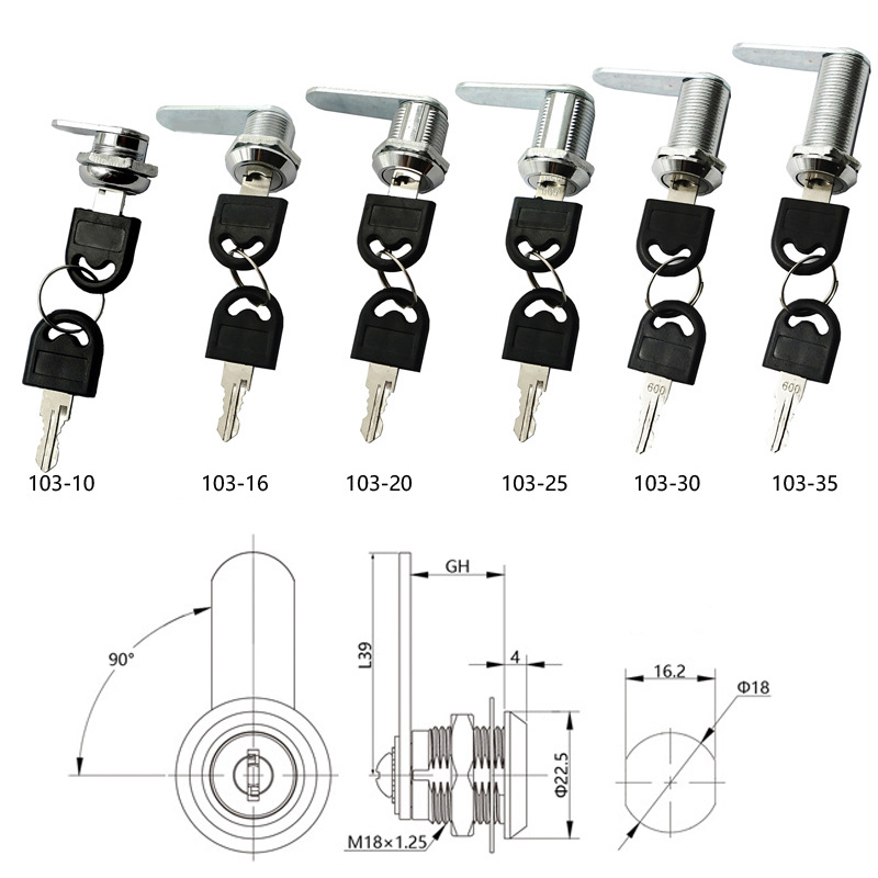 Nockenschloss, Sicherheitsschl – Office Furniture Hardware Bewertung und Preis