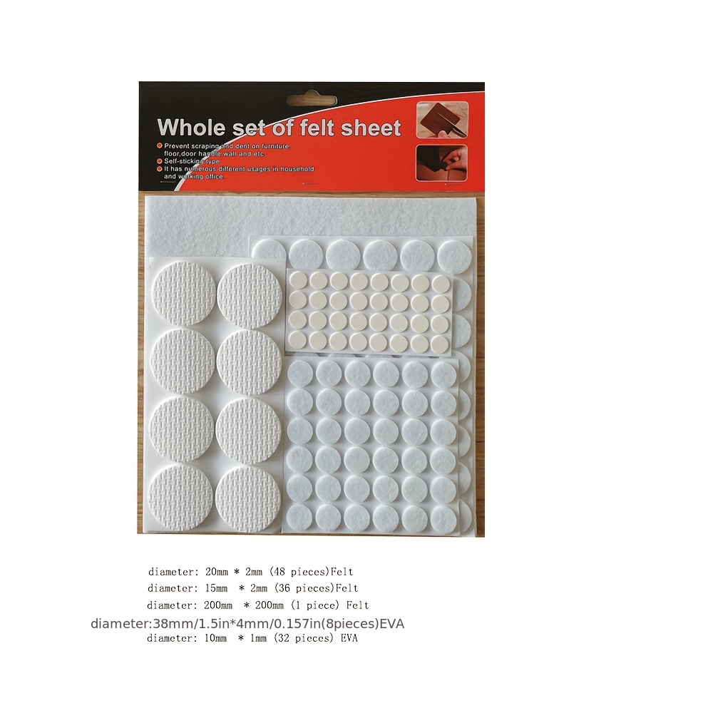 125-teiliges Möbelfilz-Pad-Set – Furniture Leg Set Bewertung und Preis