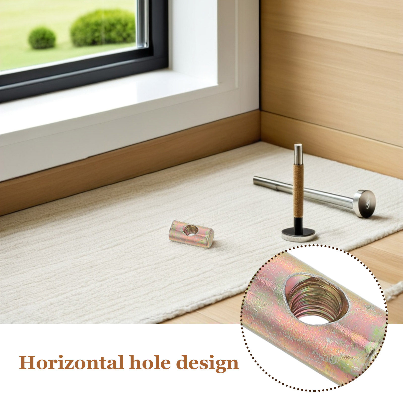 100 Stück M6 Schlitz-Kreuzdübe – Furniture Hardware Barrel Nut Bewertung und Preis