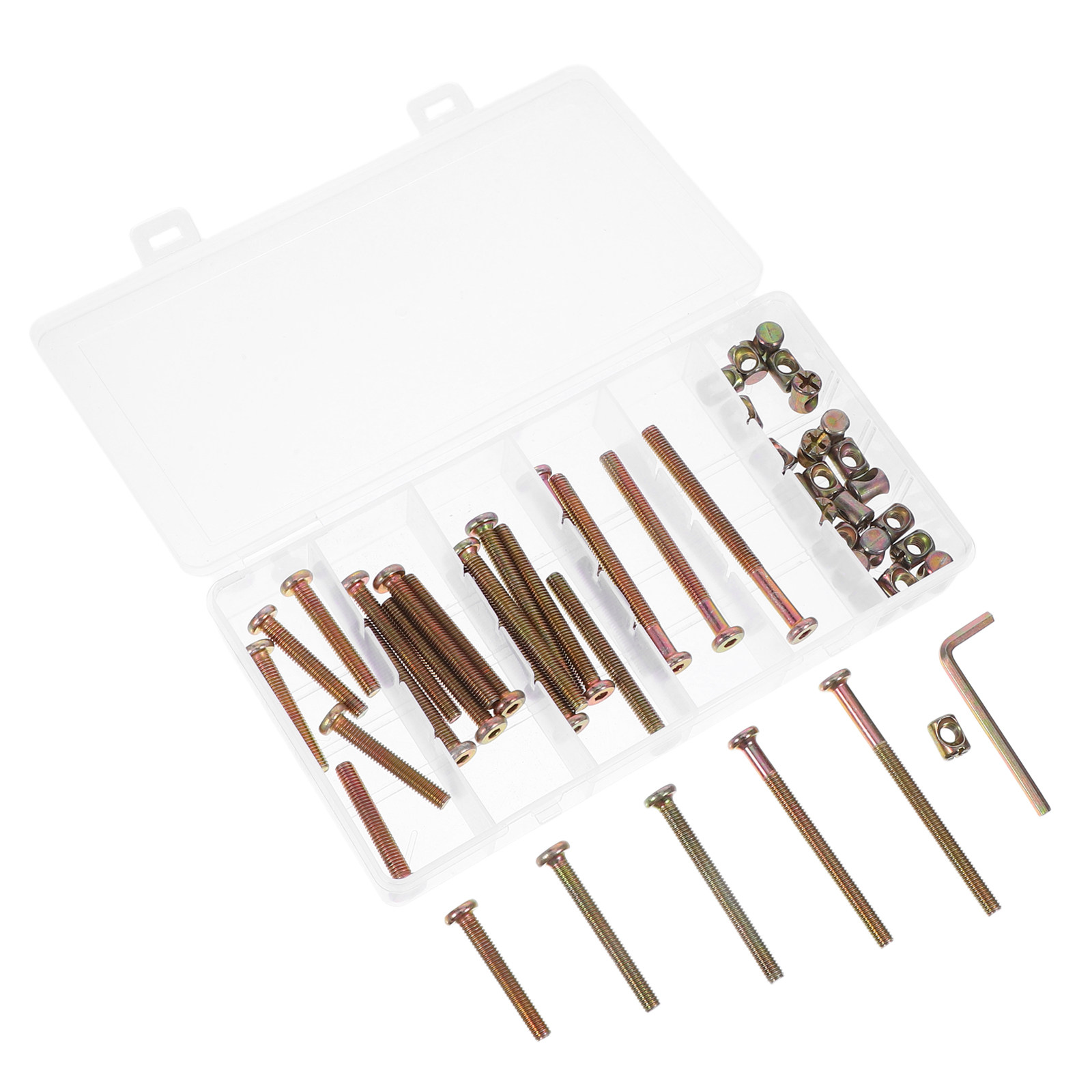 49-teiliges Sechskant-Schraube – Furniture Hardware Barrel Nut Bewertung und Preis