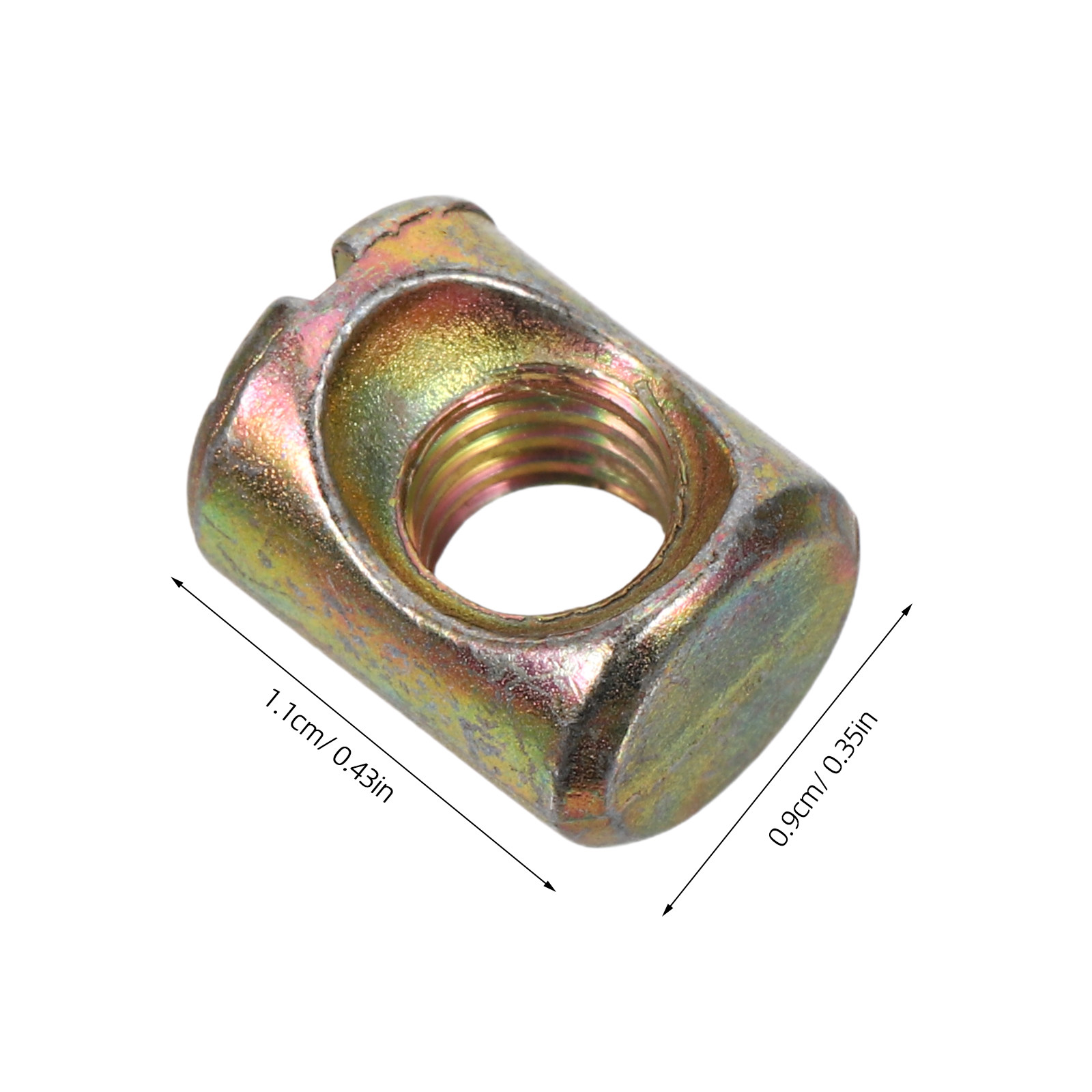 50-teiliges M6 Schlitzmuttern- – Furniture Hardware Barrel Nut Bewertung und Preis
