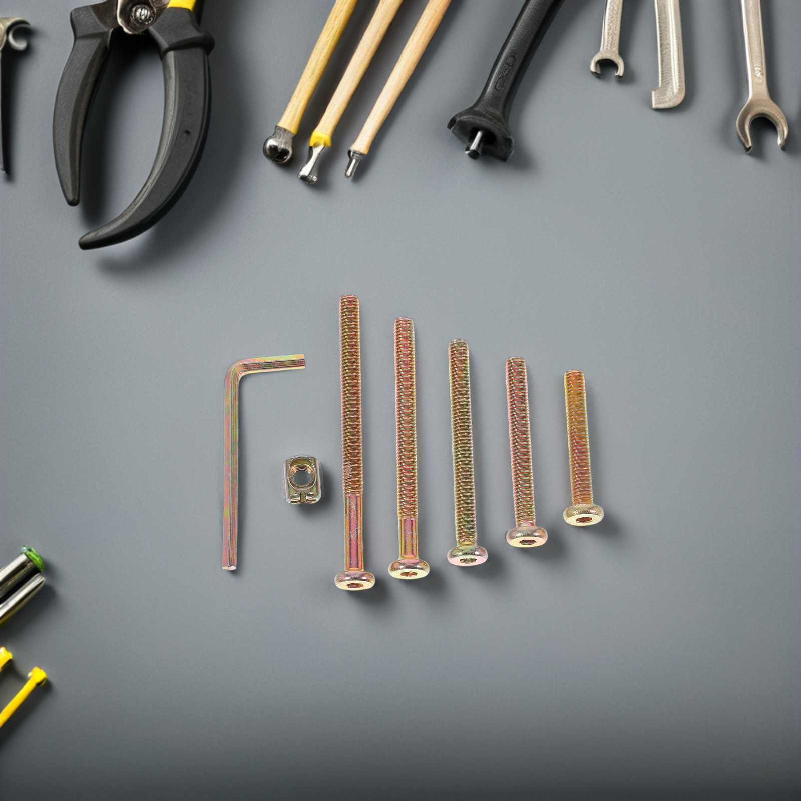 49-teiliges Sechskant-Schraube – Furniture Hardware Barrel Nut Bewertung und Preis