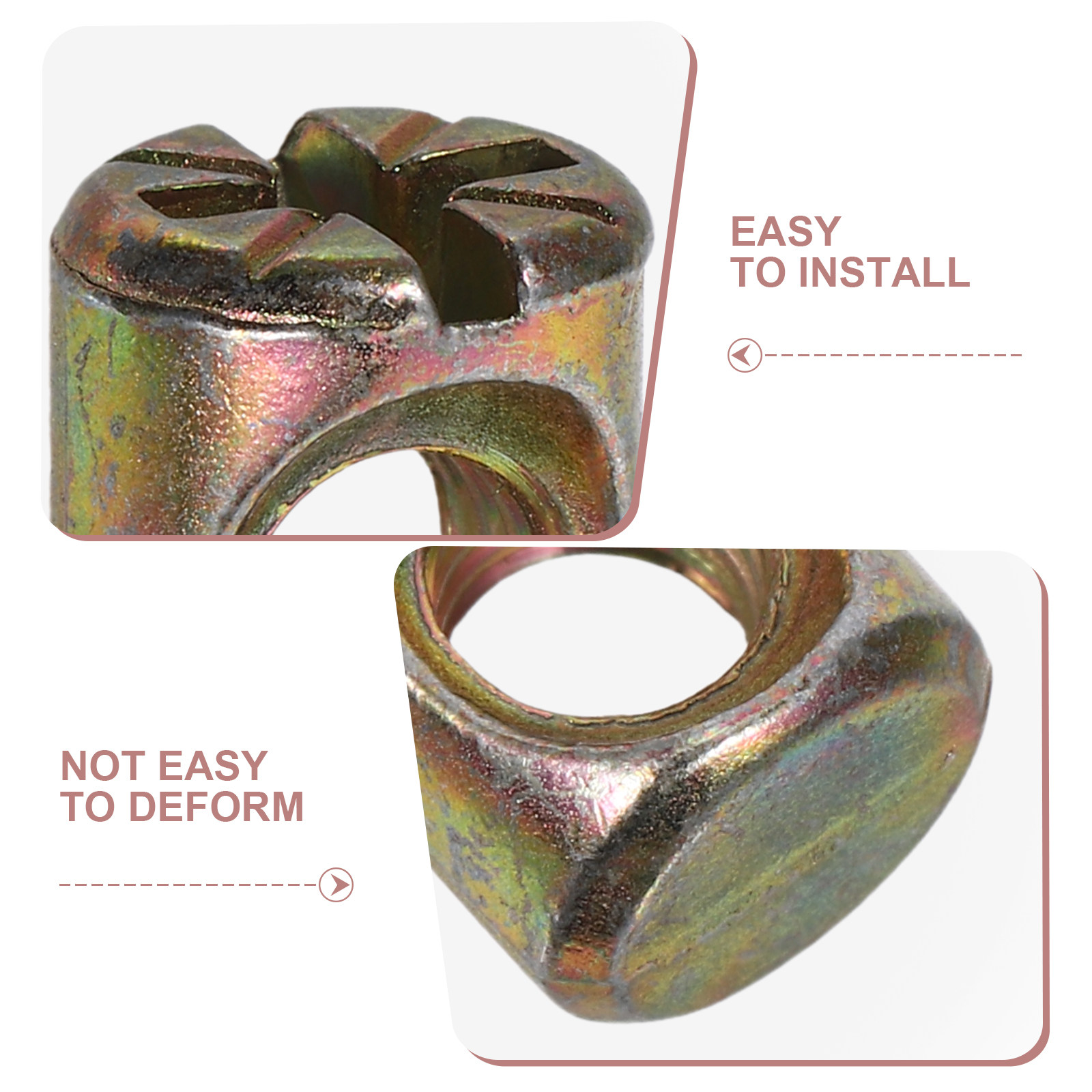 50-teiliges M6 Schlitzmuttern- – Furniture Hardware Barrel Nut Bewertung und Preis