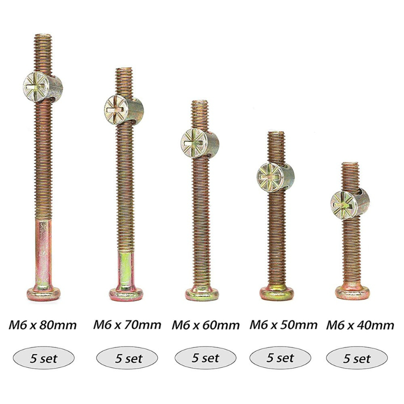 50-teiliges verzinktes Möbelsc – Furniture Hardware Barrel Nut Bewertung und Preis