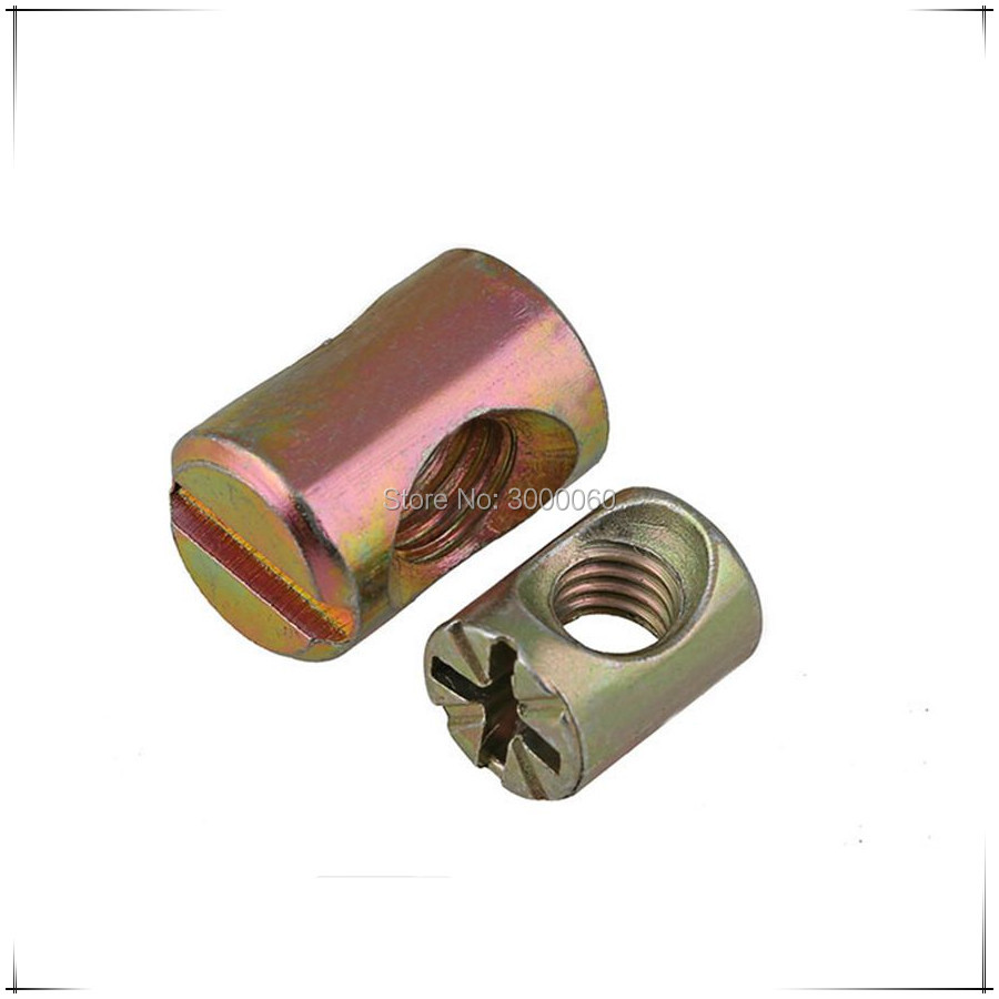 100 Stück farbig verzinkte Sch – Furniture Hardware Barrel Nut Bewertung und Preis