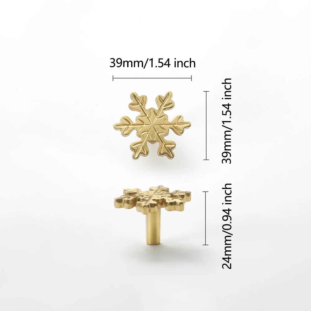 Schneeflocke Messing Schrank t – Unique Furniture Hardware Pulls Bewertung und Preis