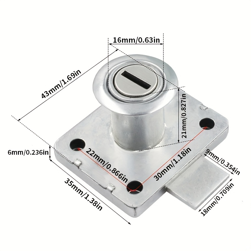 Schrank- und Schubladenschlöss – Office Furniture Hardware Bewertung und Preis