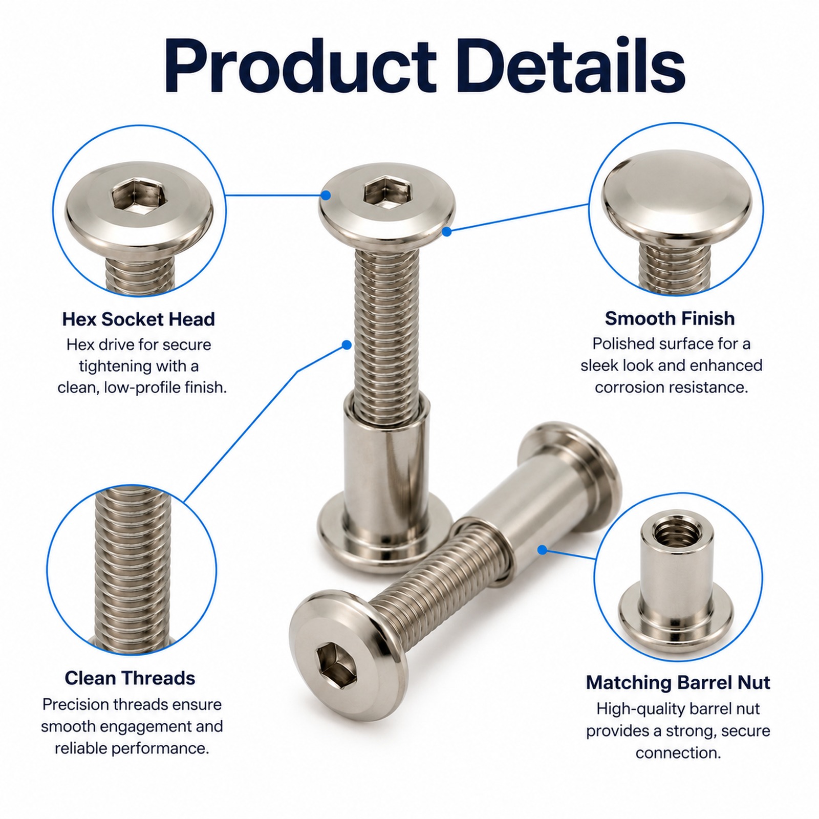 5–20 Stück M6 Möbelverbinder-S – Furniture Hardware Barrel Nut Bewertung und Preis