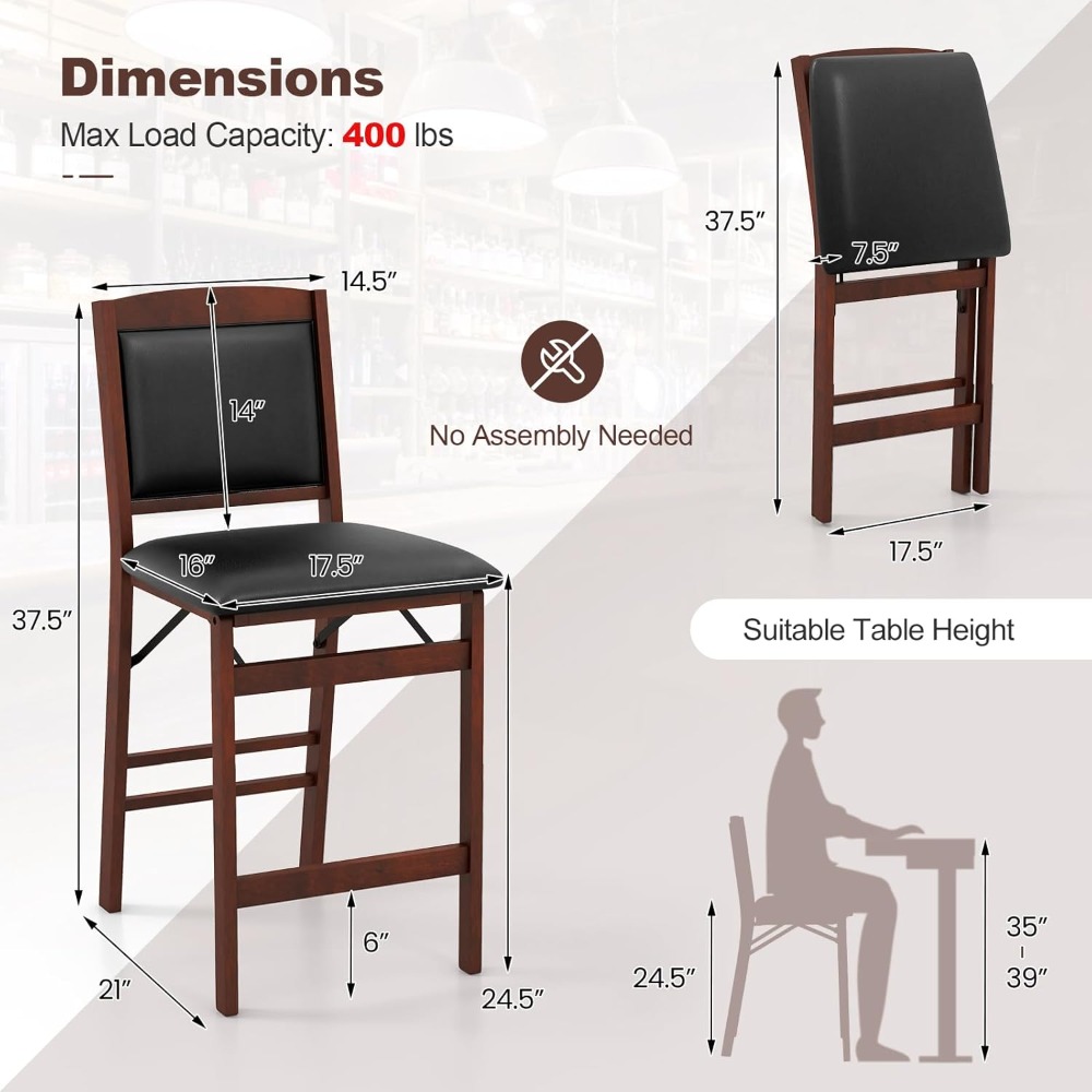 2er-Set Stühle in Thekenhöhe,  – Furniture Leg Set Bewertung und Preis