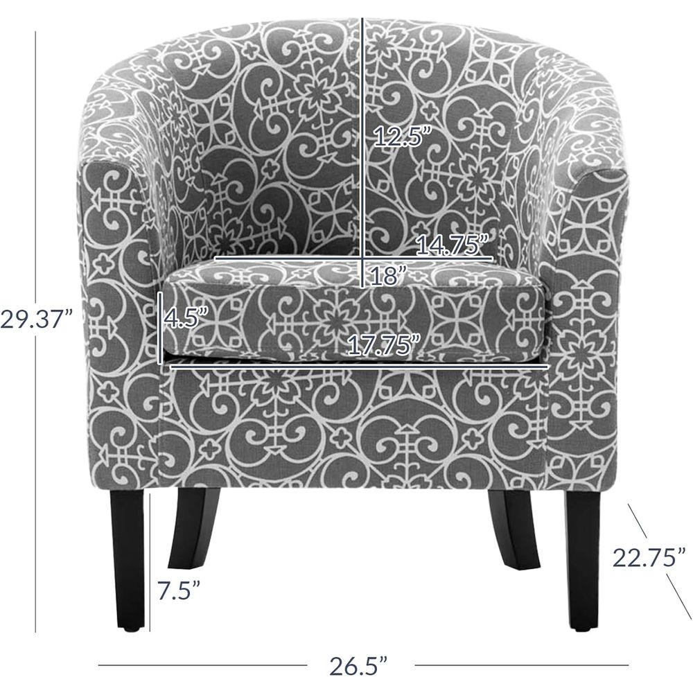 Accent Barrel Chair Set o 2, L – Furniture Leg Set Bewertung und Preis