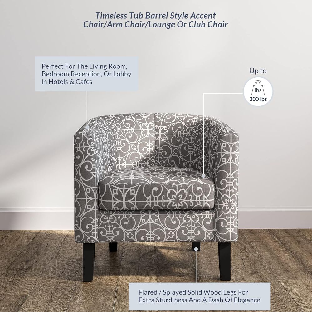 Accent Barrel Chair Set o 2, L – Furniture Leg Set Bewertung und Preis