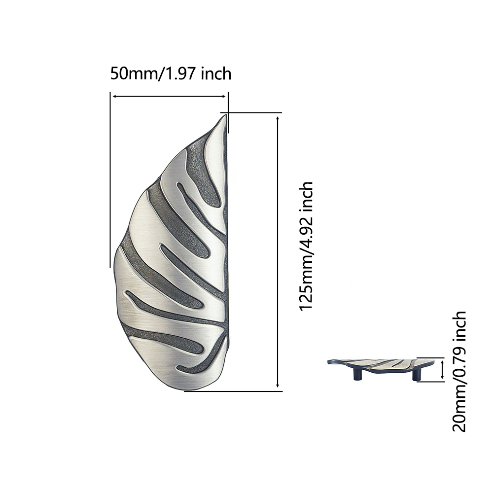 Zinklegierung Monstera Leaf Sc – Unique Furniture Hardware Pulls Bewertung und Preis
